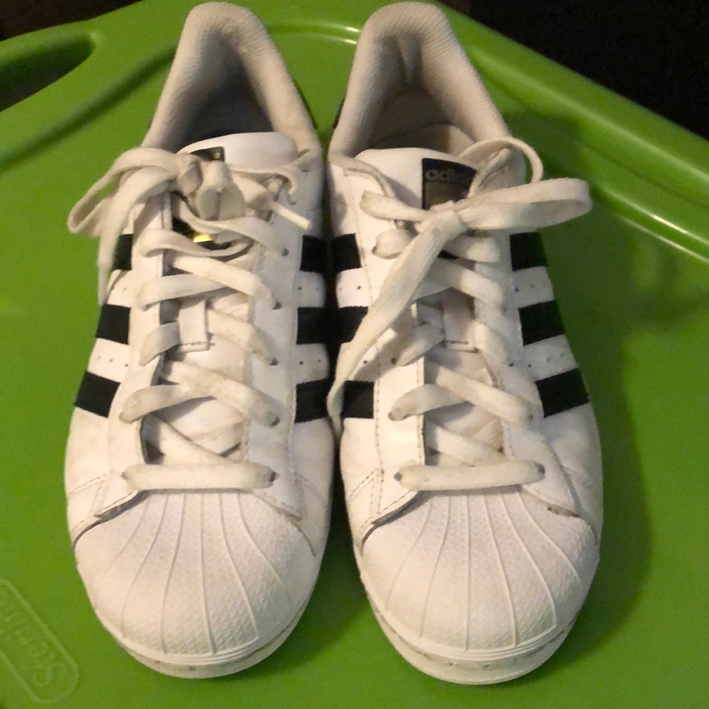 Adidas Superstars Black and White.